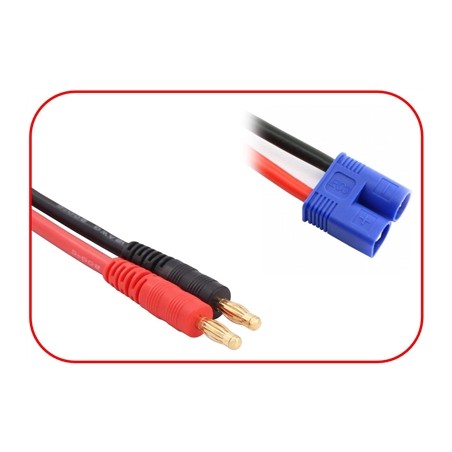Charging Cable 4mm Bullet Plug - EC3 300mm