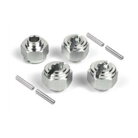 Machined Hex Wheel Hub 12mm 4pcs
