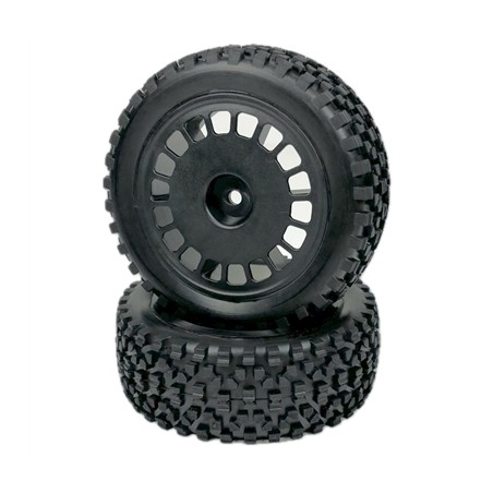 1:10 Buggy Wheel Set "Mini Block" front black 2