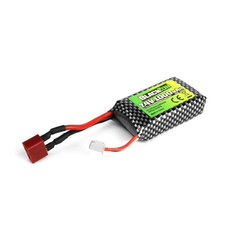 Battery Pack LiPo 7.4V, 1000mAh, w/T-Plug