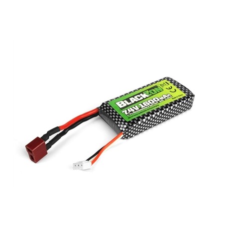 Battery Pack LiPo 7.4V, 1600mAh, w/T-Plug