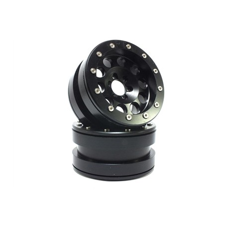 Metsafil Beadlock Wheels PT-Revolver Black/Black 2.2 2 pcs
