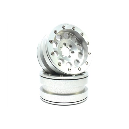 Metsafil Beadlock Wheels PT-Revolver Silver/Silver 2.2 2 p