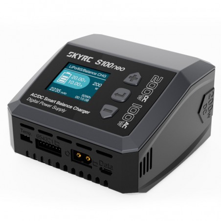 CARREGADOR SKYRC S100NEO AC/DC MULTIFUNÇÃO SMART LIPO 1-6S 12A