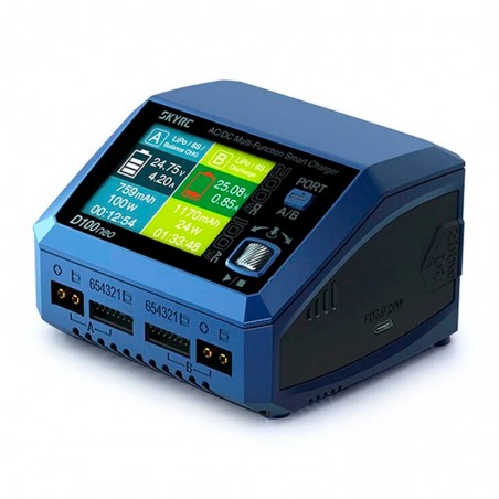 CARREGADOR SKYRC D100NEO AC/DC MULTIFUNÇÃO SMART LIPO 1-6S 10A
