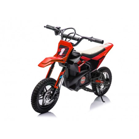 CROSSMOTOR, 24V, assento de couro, pneus de borracha