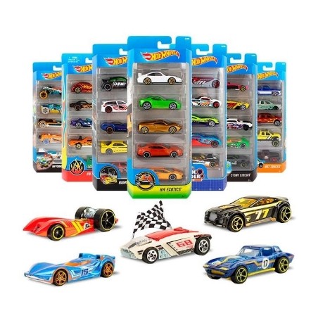 HOT WHEELS PACK 5 VEICULOS