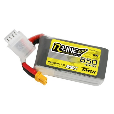 TATTU R-LINE SÉRIE 650 mha 11.1V 95C 3S1P COM XT30 -
