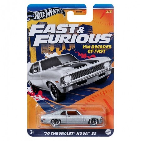 HOT WHEELS FAST & FURIOUS CARRO TEMÁTICO SORT.