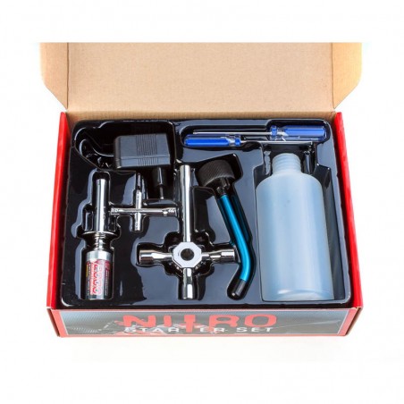 Nitro Starterkit (Glow Starter 2000mAh, Garrafa de Combustível, Ferramentas)