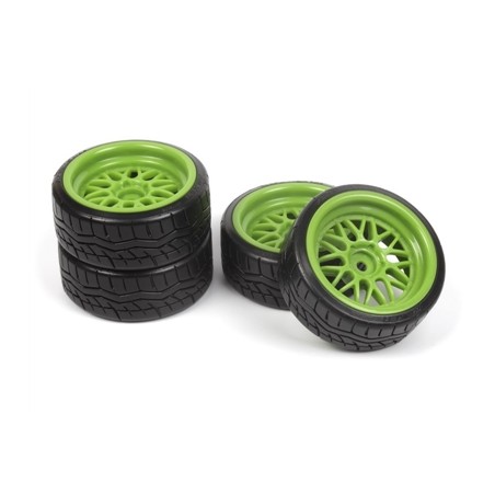 Falken Azenis Drift Tire Premounted on HRE C90 Wheel Green 4