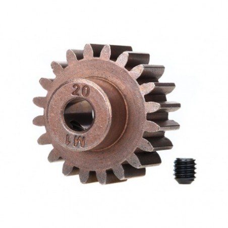 Gear, 20T pinion (1.0P) (5mm shaft) set screw