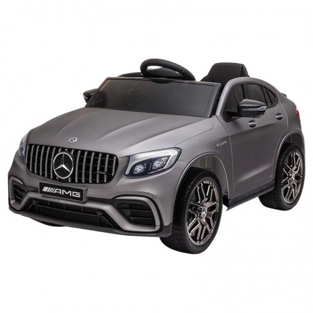 Carro eletrico para crianças Mercedes GLC 63 AMG cinza fosco