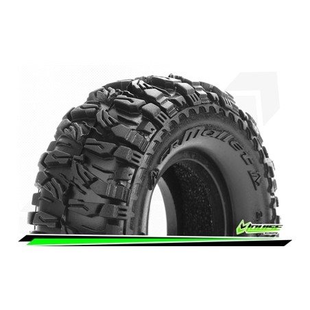 CR-MALLET - 1:18/1:24 Crawler Tires Super Soft for 1.0 Wheels (2)