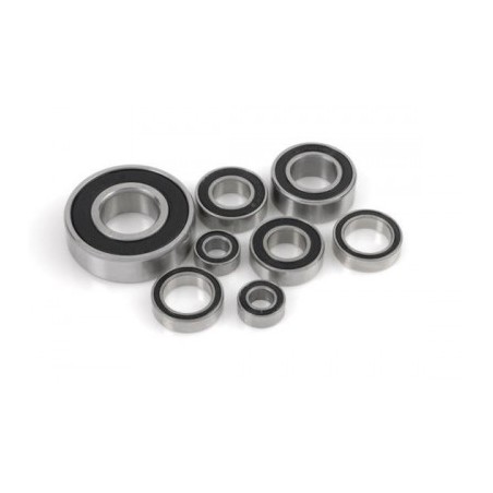 Chrome Ball Bearing ABEC 3 , rubber shielded , 6X10X3 - MR106-2RS, (4 pcs)