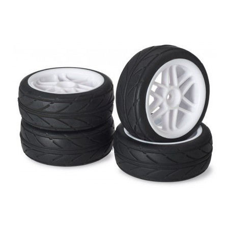 "Wheel Set Onroad ""6 Spoke / Profile"" white 1:10 (4 pcs)"