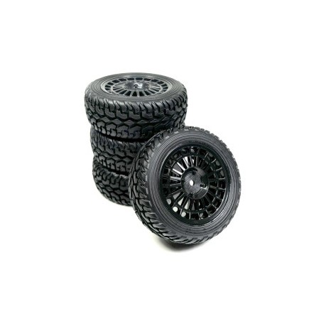 1:10 Wheel Set ""Rallye Street Design"" black (4)