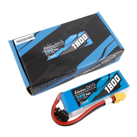 GENS ACE D-TECH 1800 mAh 7,4V 45C 2S1P WITH XT60 - GEA182S45X6GT