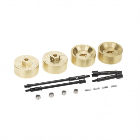 TAPA PORTICOS BRONCE + EJES AXIAL SCX24 6mm (4u)