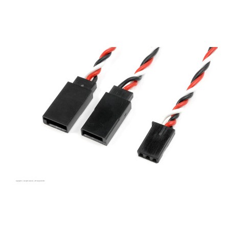 Revtec - Servo Y-Lead - HD Silicone Twisted - Futaba - 22AWG / 60 Strands - 15cm - 1 pc