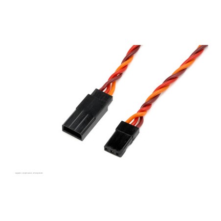 Revtec - Servo Extension Lead - HD Silicone Twisted - JR/Hitec - 22AWG / 60 Strands - 75cm