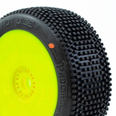 HOT DICE v2 BUGGY C3 (MEDIUM) EN LLANTA AMARILLA (2pcs.)