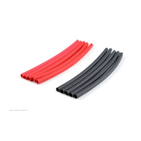 Revtec - Shrink Tubing - 2.4mm - Red + Black - 10 pcs
