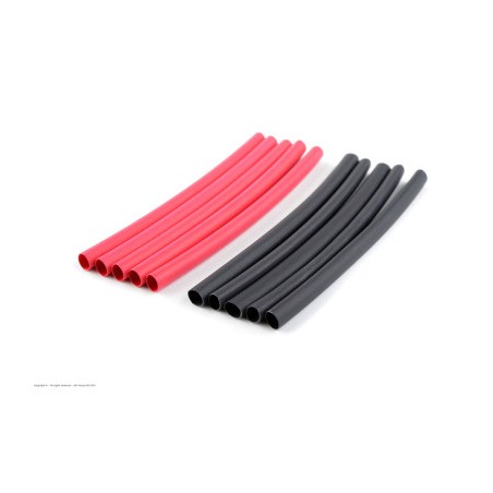 Revtec - Shrink Tubing - 3.2mm - Red + Black - 10 pcs