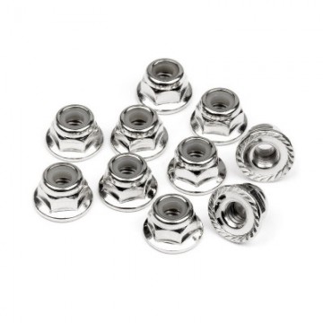 SERRATED FLANGE LOCK NUT M4...