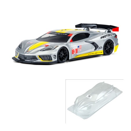 1-10 Chevrolet Corvette C8 Clear Body: 190mm Touring Car