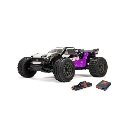 1-10 VORTEKS MEGA 550 Brushed 2WD Stadium Truck RTR with Battery & Charger Purple